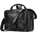 Premium Genuine Leather Professional Business Briefcase 17 Inch Tote