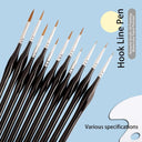 Weasel Hair Art Brushes Set for Versatile Painting Use