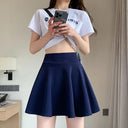 Summer Chic Mini Pleated Skirt Stylish Elastic Waist Skirt