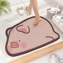 Cute Diatom Cartoon Bathroom Mat Super Absorbent Non-Slip