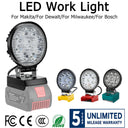 Portable LED Work Light - Battery-Free Spotlight Outdoors