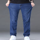 Man Jeans Big Size High Stretch Denim Fabric Large Size Pants