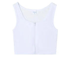 Chest Breast Binder Trans Crop Top Bandage Zipper Bra Tank