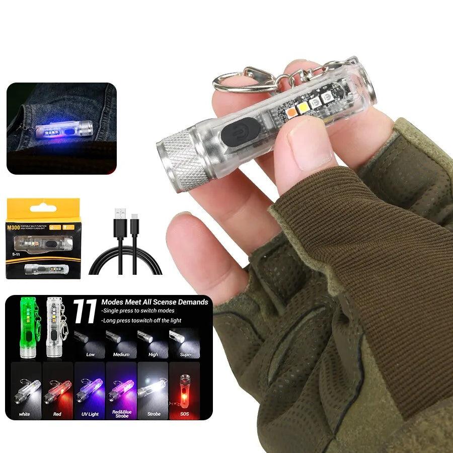 LED Mini Keychain Rechargeable Torch: Bright, Waterproof Light  ourlum.com   