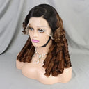 Bouncy Curly 13x4 Full Lace Human Hair Wig 300% Density