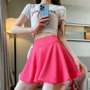 Summer Chic Mini Pleated Skirt Stylish Elastic Waist Skirt