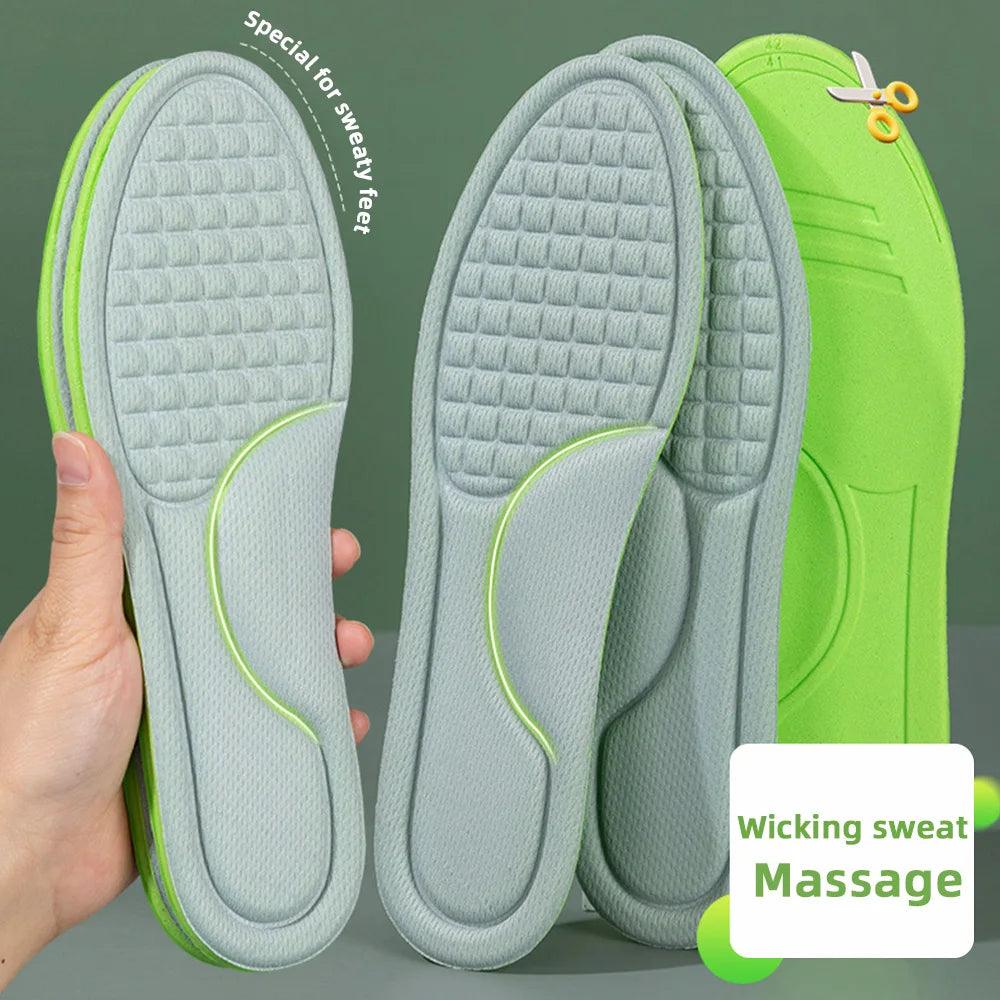 Ultimate Comfort Orthopedic Memory Foam Insoles for Men and Women - 2PCS Sport Shoe Inserts  ourlum.com Grey 43-44 