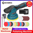 Cordless Eccentric Car Polisher 8 Gears Adjustable Speed