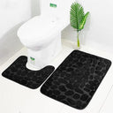 Soft Bathroom Mat Set: Absorbent Shower Rugs for Comfort