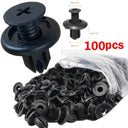 Plastic Rivet Fasteners for Car Bumper Fender Clips 50 Pack