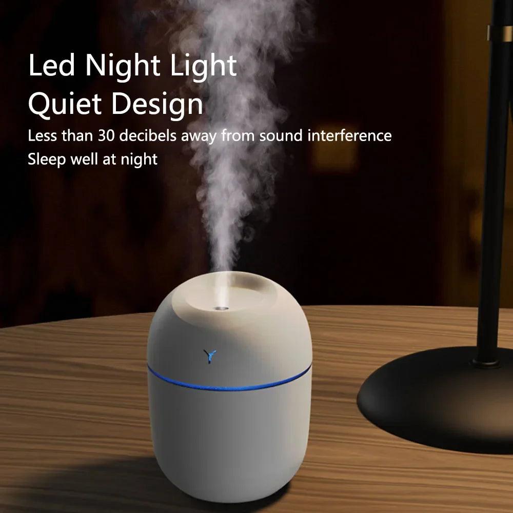 Mini Aroma Humidifier with Romantic Light USB Oil Diffuser