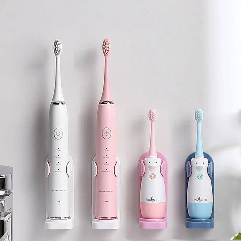 Universal Electric Toothbrush Holder with Adjustable Base and Water Outlet  ourlum.com   