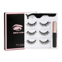 Magnetic Eyelashes Kit with Waterproof Eyeliner Reusable Lashes