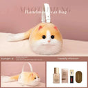 JIAERDI Lolita Plush Cute Cat Bag Women Harajuku Fur Bag