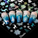 Winter Wonderland Nail Art Stickers for Easy DIY Design