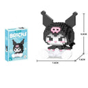 Sanrio Anime Building Block Set featuring Kuromi and My Melody - Creative Toy for Kids and Fans  ourlum.com Kuromi with box 