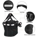 Detachable 2-in-1 Bicycle Front Basket and Pet Carry Bag