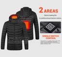 21 Areas Heated Jacket Winter USB Electric Heating Coat