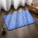 Absorbent Shower Bath Mat: Ultimate Water Absorption & Anti-Slip Safety  ourlum.com E-Blue 40x60cm 