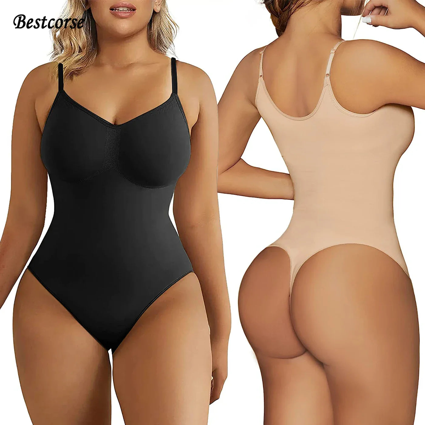 Seamless Tummy Control Bodysuit Thong for Women in XS to 3XL – Ultimate Shapewear