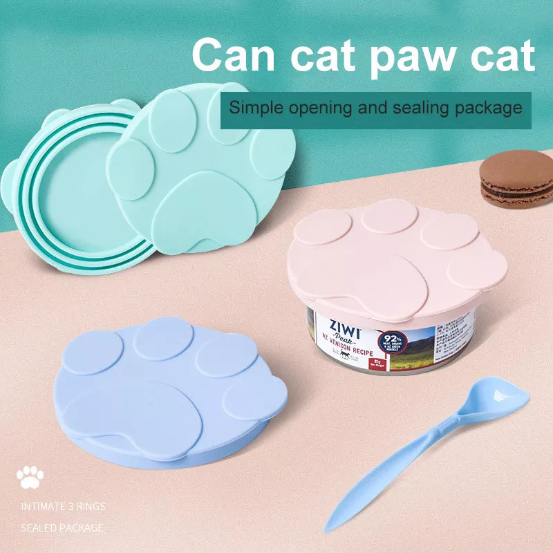 Pet Food Sealer Spoon Canned Lid Fresh-keeping Silicone Cover Storage  ourlum.com   