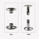 Metal Double Cap Rivets Studs for Leather Craft Bag Garments Hat Shoes  ourlum.com   