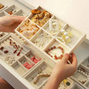 Jewelry Storage Box Earring Ring Necklace Brooch Holder Organizer