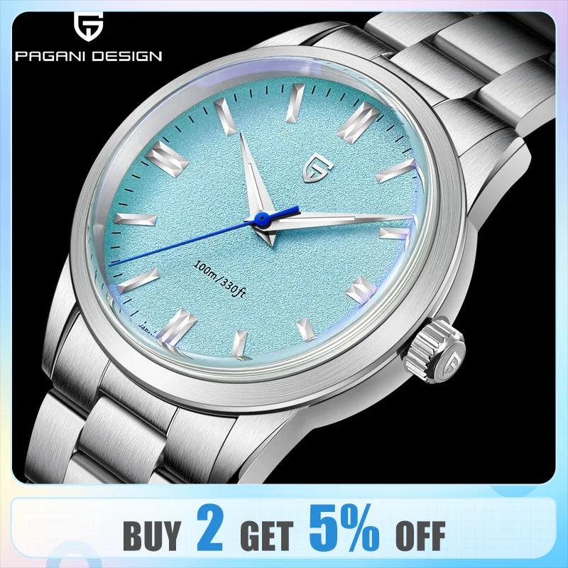 Luxury 38mm Men's Quartz Watch with Sapphire Crystal and Japanese Movement  ourlum.com   