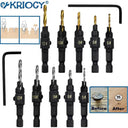 Woodworking Countersink Drill Bit Set for Precision Drilling  ourlum.com   