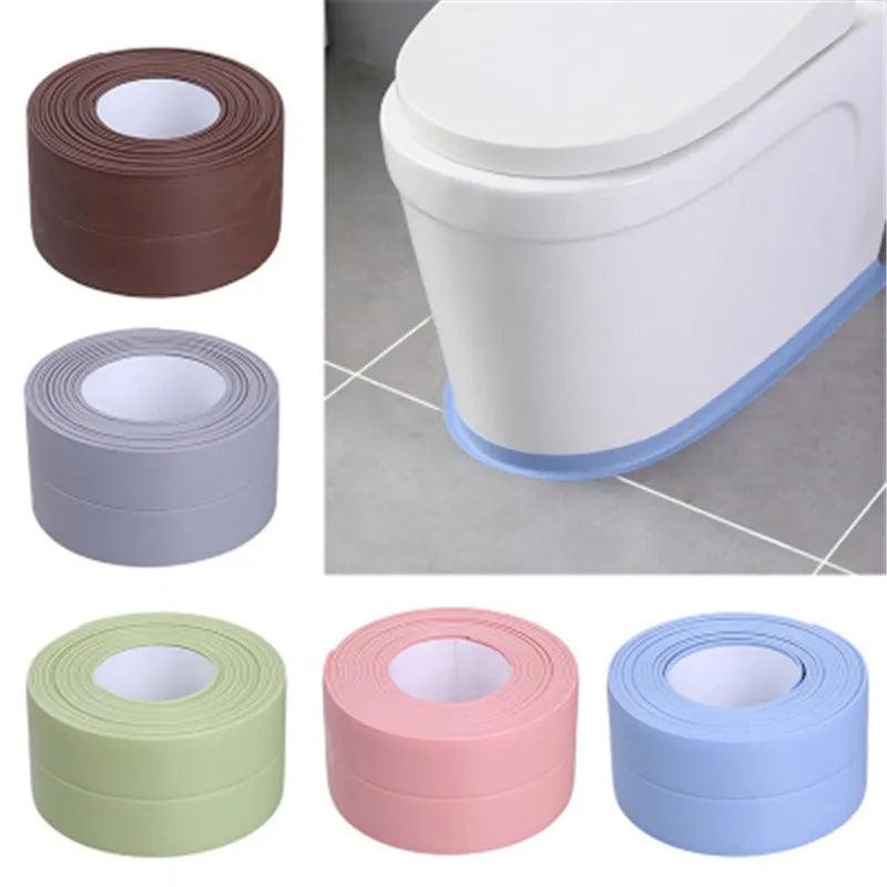 PVC Sealing Strip Tape: Waterproof Mildew Proof Tapes for Kitchen and Bathroom  ourlum.com   