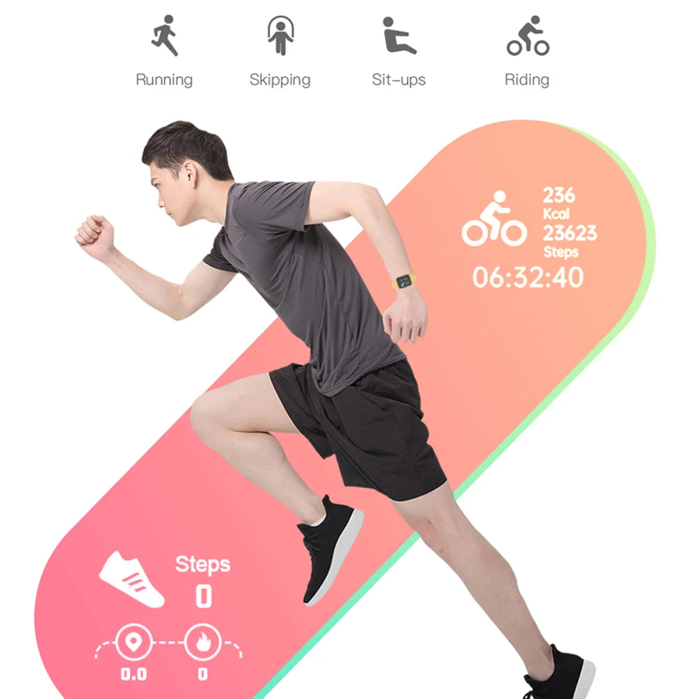 Stay Connected Smartwatch Fitness Tracker with Health Monitoring and Long Battery Life  OurLum.com   