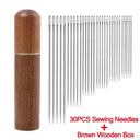 Blind Sewing Needles: Upgrade Your Sewing Game with Self-Threading Stainless Steel Needles  ourlum.com F 30PCS with Box  