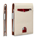 RFID Leather Wallet Plaid Pattern Luxury Slim Holder