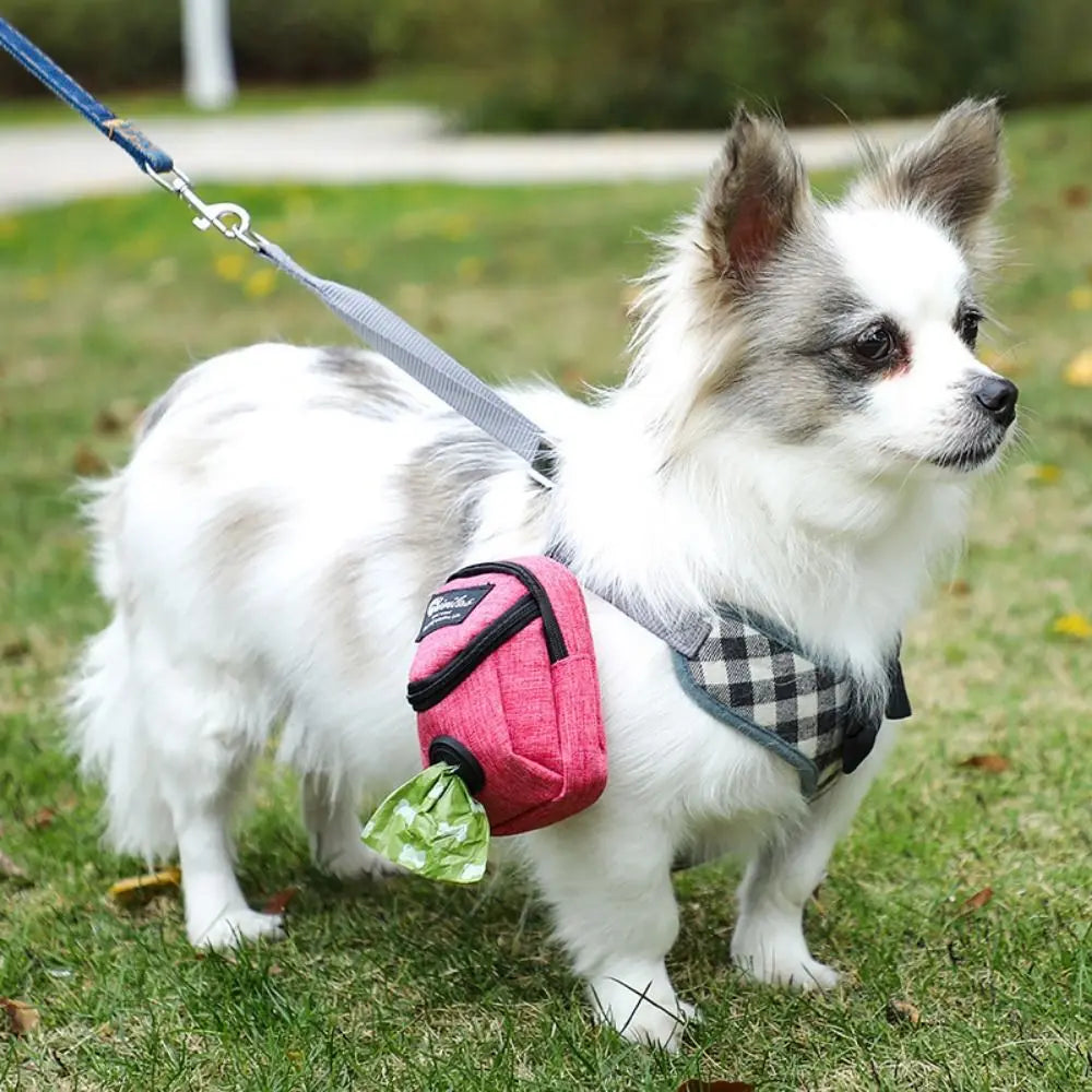 Dog Training Treat Bag with Poop Bag Dispenser & Storage Pockets  ourlum.com   