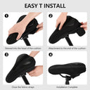 Gel Bike Seat Cushion Cover - Ultra Comfortable Padded Seat