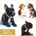 Luxury Gold Cuban Chain Dog Collar: Stylish Jewelry for Dogs of All Sizes  ourlum.com   