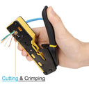 ZoeRax RJ45 Crimp Tool: Efficient Crimper & Cutter for Cat Connectors  ourlum.com   