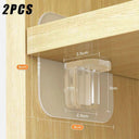 Adhesive Shelf Support Pegs with Partition Brackets for Closet and Cabinets  ourlum.com 2PCS  