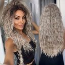 Blonde Ombre Voluminous Curls Wig Stylish Hairpiece for Women