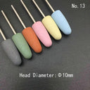 6pcs/set Rubber Silicon Nail Drill Milling Cutter for Manicure Bit Flexible Polisher Machine Electric Nail File Art Tools  ourlum.com   