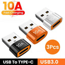 USB-C 10A OTG Data Adapter for Macbook, , Samsung S20 - Fast Connectivity Solution  ourlum.com 3 Type-c C to USB  