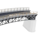 1:87 HO Scale Train Railway Scene Decoration Q4 R1 Curved Bridge