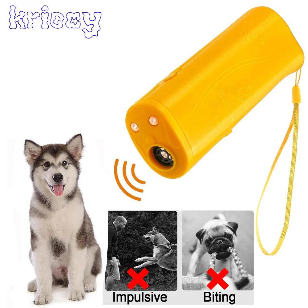 Dog Repeller & Anti Barking Trainer with LED Ultrasonic Technology  ourlum.com   