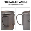 Foldable Titanium Camping Mug - Lightweight Outdoor Cup