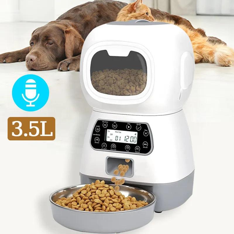 Automatic Pet Feeder Smart Food Dispenser for Dog Cat: Programmable Timer & WiFi Control  ourlum.com   