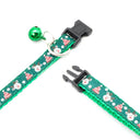 Nylon Pet Collar with Bell and Christmas Neck Strap  ourlum.com   