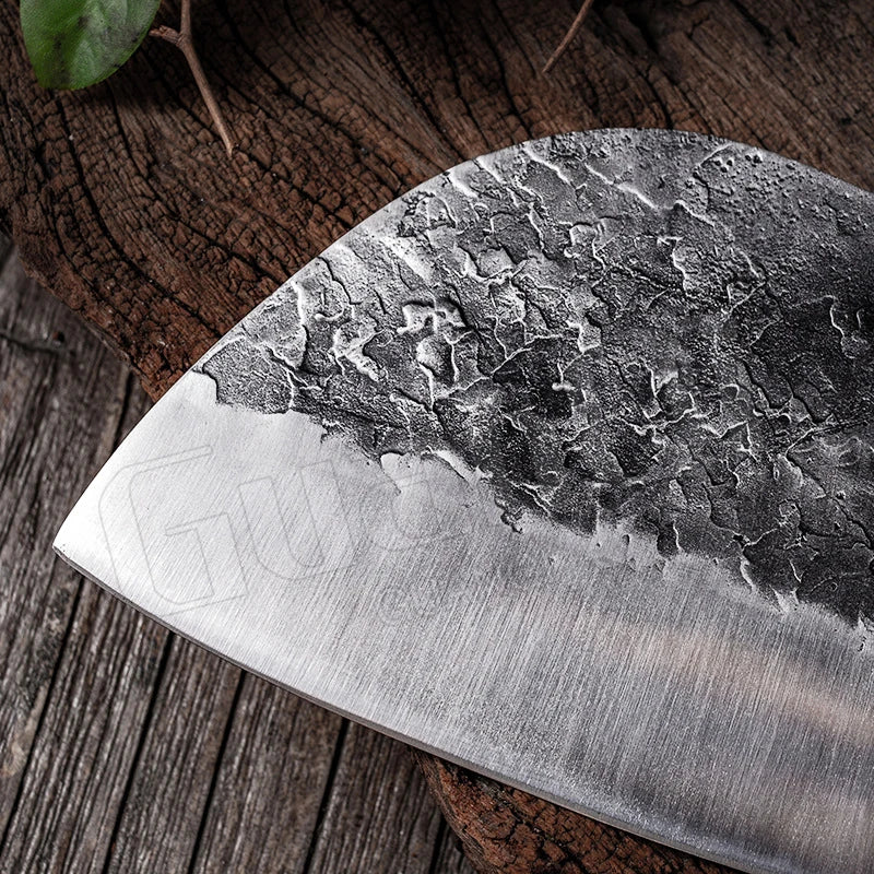 Artisan Crafted High-Carbon Chef Cleaver Traditional Butcher Knife