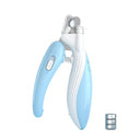 LED Light Pet Nail Clippers: Precise Grooming for Dogs Cats Small Animals  ourlum.com Blue LED  