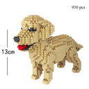 Dog Model Building Block Set: Creative, Fun, Educational Pet Toy for All Ages  ourlum.com Retriever in bag  