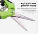 1 Set Garden Scissors Pruning Shears Non-slip Labor-saving